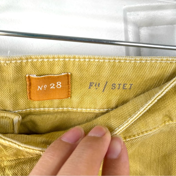 Anthropologie Pilcro and the Letterpress Mustard Yellow Skinny Jeans Size 28 - Picture 2 of 7